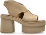 UGG Sandalettes met hak W Nieuwe Hoogtes Plateau T-Strep - Thumbnail 1