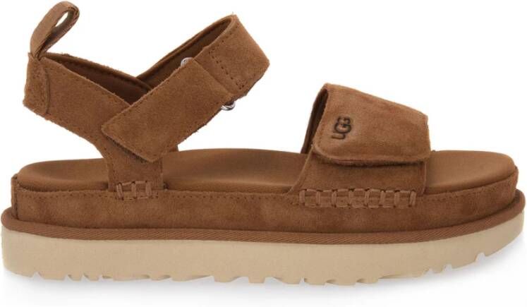 UGG Plateausandalen W GOLDENSTAR plateausandaal sandaal met klittenbandsluiting - Foto 4