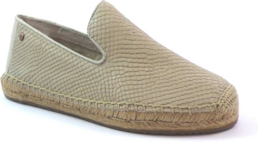 Ugg Sandrinne Metallic Basket Loafers Beige Dames