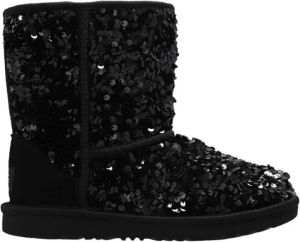 Ugg Classic Short robuuste laars met lovertjes voor Grote Kinderen in Black