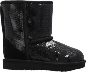 Ugg Classic Short robuuste laars met lovertjes voor Grote Kinderen in Black
