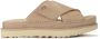 UGG Slippers Dames W Goldenstar Cross Slide Maat: 42 Materiaal: Rubber Kleur: Beige - Thumbnail 2