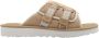 Ugg Beige Suède Sandalen met Klittenbandsluiting Beige Heren - Thumbnail 1