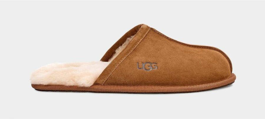 UGG Pantoffels Heren Sloffen Instappers Wol Harde zool Open hiel 1101111 Cognac - Foto 6