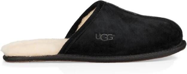 UGG Pantoffels Heren Sloffen Instappers Wol Harde zool Open hiel 1101111 Zwart - Foto 4