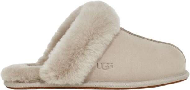 Ugg Huisschoenen van leer met label in reliëf model 'SCUFFETTE'