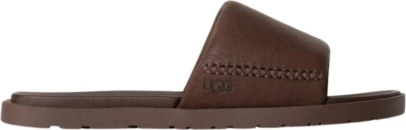 UGG Slippers Heren M Seaside Ii Slide Maat: 44 Materiaal: Leer Kleur: Bruin