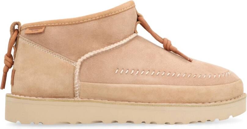 UGG Vachtlaarzen W Ultra Mini Crafted Regenerate Maat: 38 39 Materiaal: Suède Kleur: Beige - Foto 4