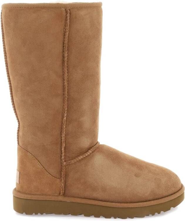 UGG Vachtlaarzen Dames Classic Tall Ii Maat: 39 Materiaal: Suède Kleur: Cognac