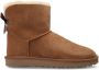 Ugg Dameslaarzen van omgekeerd schapenleer en suède voor herfst winter Beige Dames - Thumbnail 2