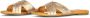 UGG Slippers Dames W Kenleigh Slide Maat: 36 Materiaal: Leer Kleur: Goud - Thumbnail 1