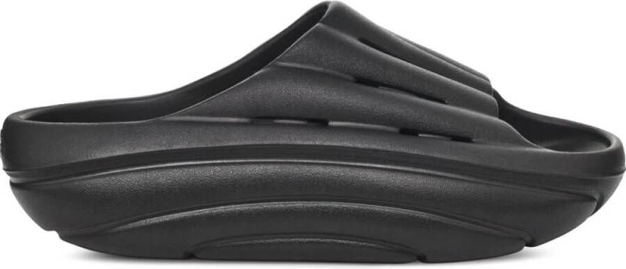 Ugg Zwarte Rubberen Foam Slide Slipper Black Dames