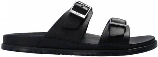 UGG Slippers Heren M Wainscott Buckle Slide Maat: 41 Materiaal: Leer Kleur: Zwart - Foto 3