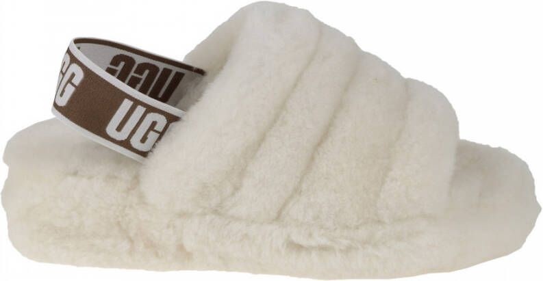 Ugg Fluff Yeah Logo sloffen beige 1095119 fluff yeah nat Beige Dames - Foto 7
