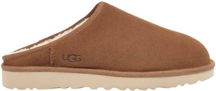 UGG Pantoffels Heren M Classic Slip-on Maat: 45 Materiaal: Suède Kleur: Cognac - Foto 3