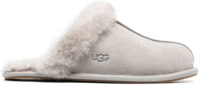 Ugg Huisschoenen van leer met label in reliëf model 'SCUFFETTE'