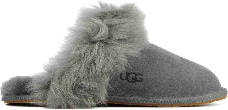 UGG Pantoffels Dames Sloffen Instappers Canvas Harde zool Open hiel 1122750 Grijs - Foto 2