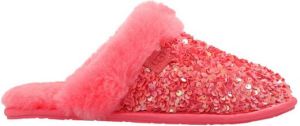 Ugg Scuffette II robuuste pantoffel met lovertjes voor Dames in Pink Jasmine Textiel