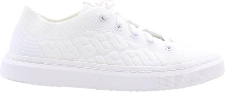 Ugg Alameda grafisch gebreide sneaker voor Dames in White Knit