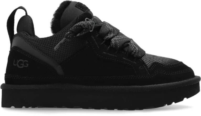 UGG Lage Sneakers Dames W Lowmel Maat: 39 Materiaal: Suède Kleur: Zwart