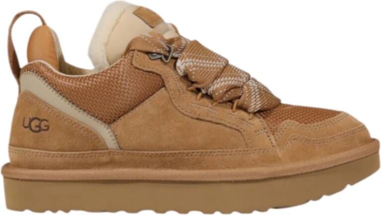 UGG Lage Sneakers W Lowmel Maat: 39 Materiaal: Suède Kleur: Cognac