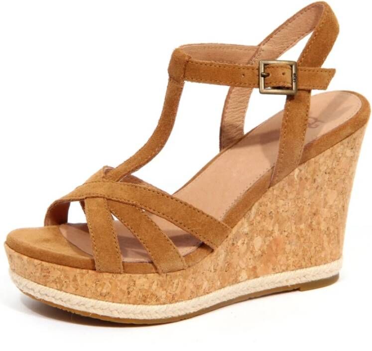 Ugg Melissa Sandalen met Hak voor Dames in Brown