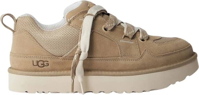 UGG Lage Sneakers Heren M Lo Lowmel 49 5 Suède Beige
