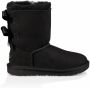 Ugg Short Bailey Bow II laarzen voor Grote Kinderen in Black Shearling - Thumbnail 1