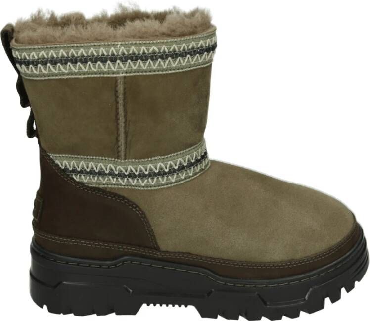 UGG Taupe Suède Dames Enkellaarzen - Foto 2