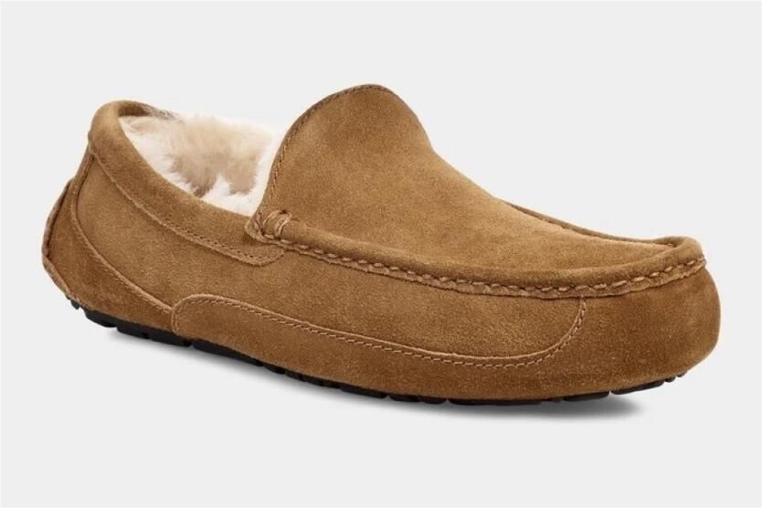 Ugg Shearling Gevoerde Loafers Kastanje Suède Brown Heren - Foto 8