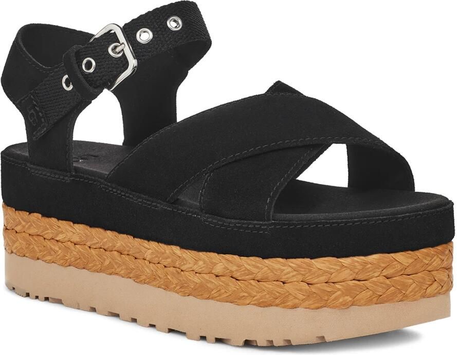 Ugg Low-Top Sneakers Sandalen Aubry mit Nieten & Plateau-Sohle in zwart - Foto 3