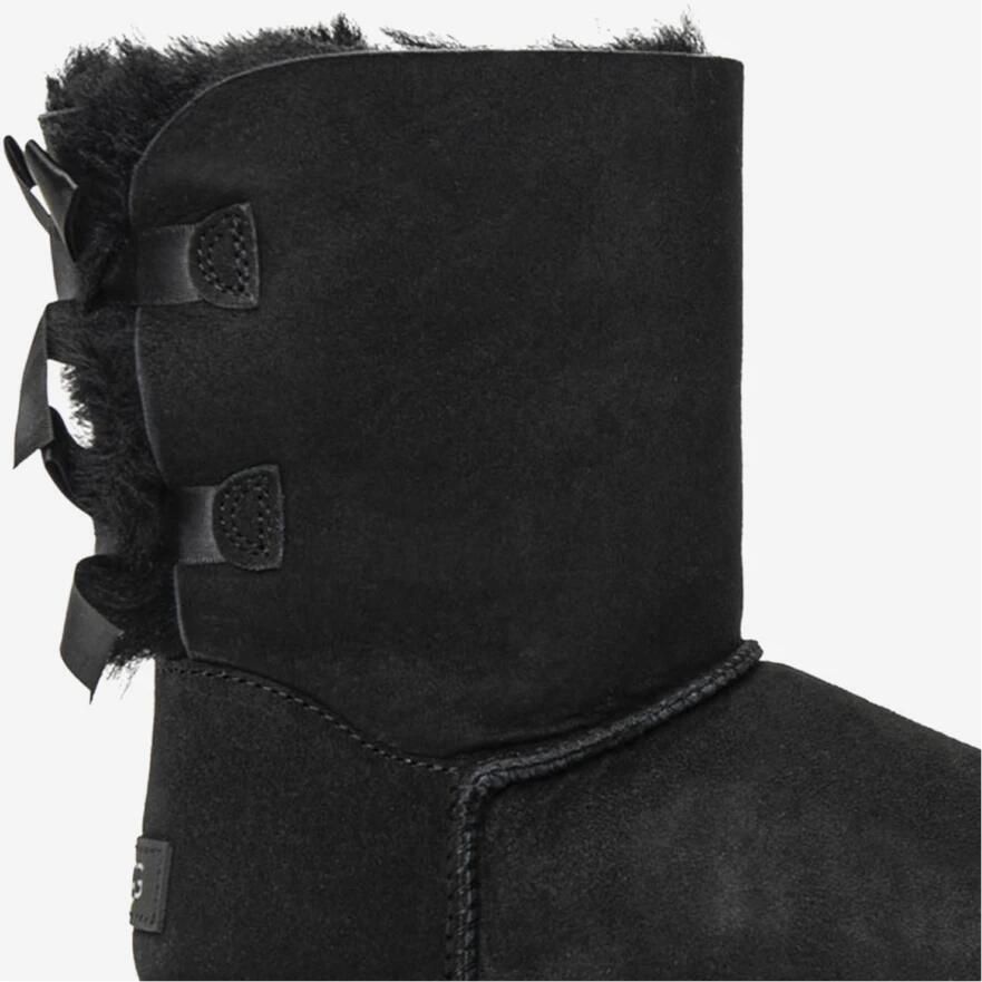 Ugg Dameslaarzen van omgekeerd schapenleer en suède voor herfst winter Black Dames - Foto 5