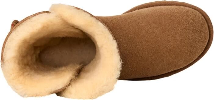 UGG Vachtlaarzen Dames W Bailey Tie Maat: 36 Materiaal: Suède Kleur: Camel - Foto 3