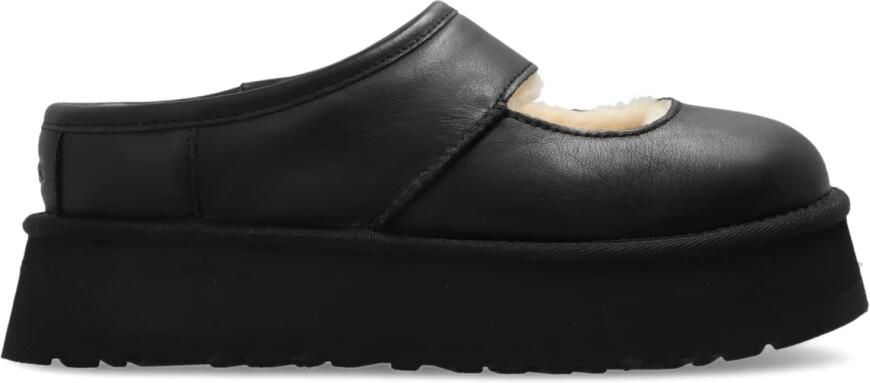 UGG Clogs BEA MARY JANE LTHR Mary Jane riemschoen plateauschoen met zacht voetbed
