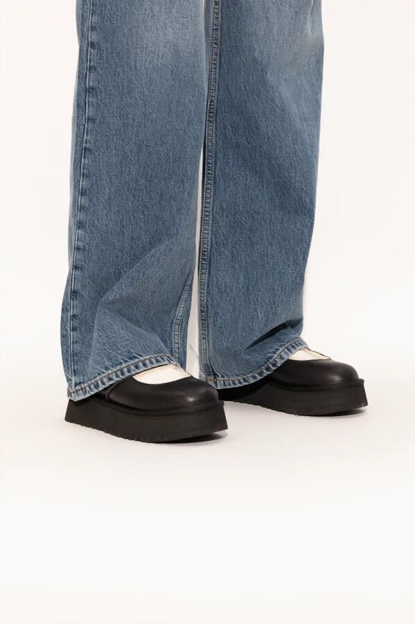 UGG Clogs BEA MARY JANE LTHR Mary Jane riemschoen plateauschoen met zacht voetbed - Foto 3