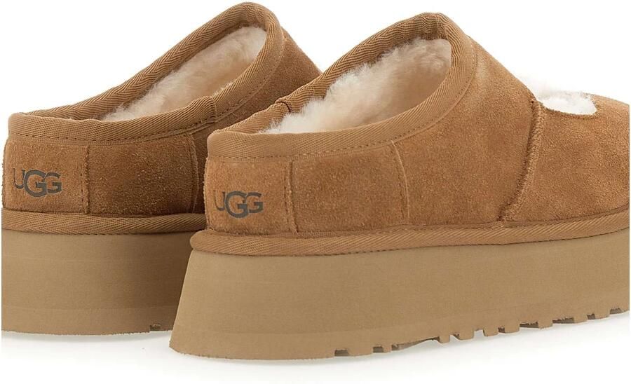 Ugg Slippers & Mules Suede Platform Sandals With Shearling Lining in bruin - Foto 3