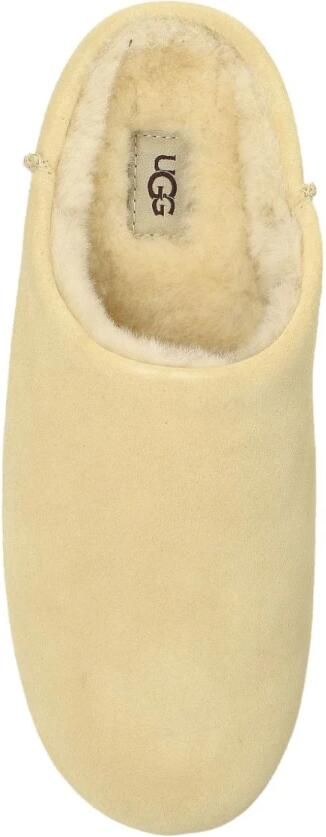 UGG Beige Suède Leren Platte Sandalen