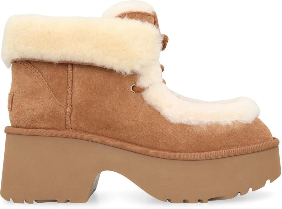 Ugg Classic Esmee Lace Up-laars in Brown - Foto 3
