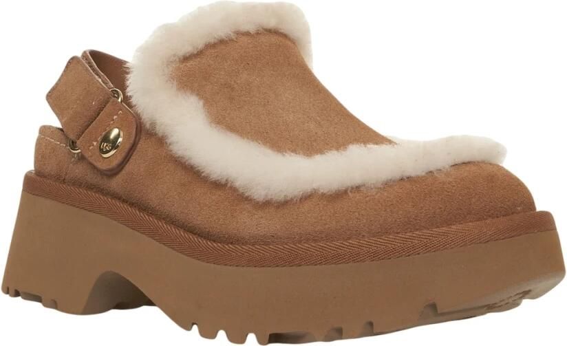 UGG Bruine Suède Plateau Pumps