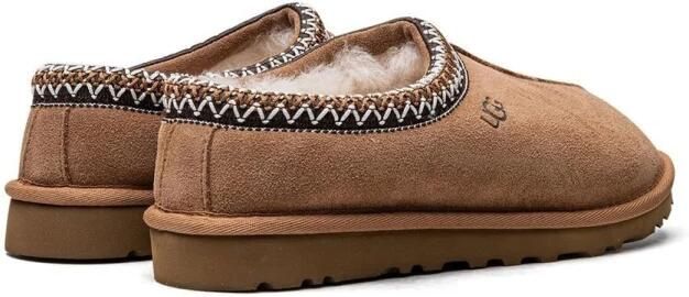 UGG Pantoffels Sloffen Instappers Suède Harde zool Dichte hiel 5955 Zwart - Foto 9