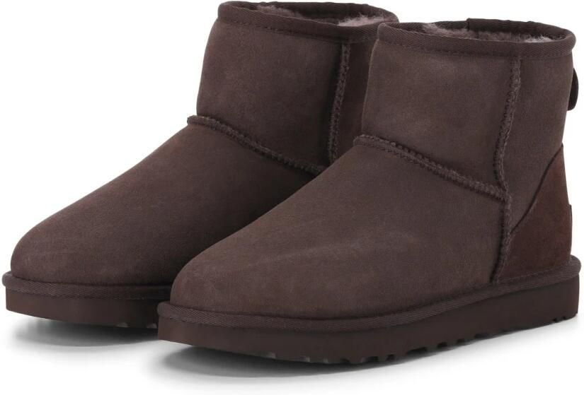 UGG Vachtlaarzen Dames W Classic Mini Ii Maat: 43 Materiaal: Suède Kleur: Bruin - Foto 3