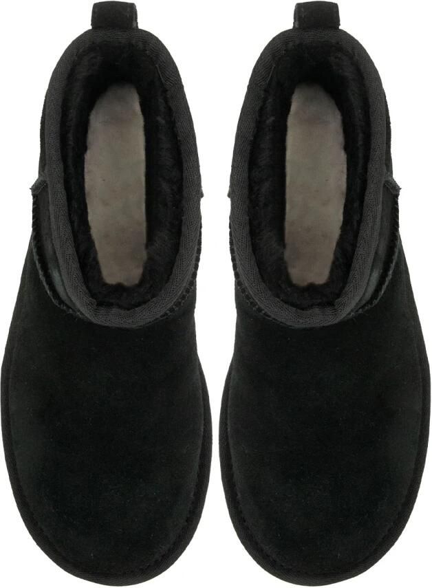 UGG Vachtlaarzen Dames W Classic Ultra Mini Platform Maat: 42 Materiaal: Suède Kleur: Zwart - Foto 7