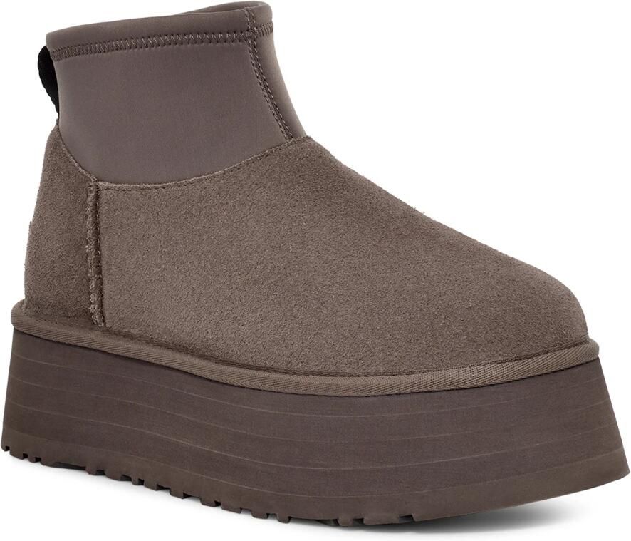 UGG Plateaulaarsjes CLASSIC MINI DIPPER instap boots winterlaarzen snowboots met plateauzool