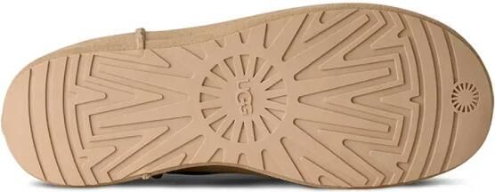 UGG Beige leren Classic Mini Enwrap enkellaarsjes - Foto 7