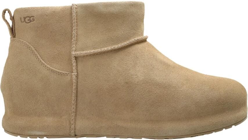 UGG Beige leren Classic Mini Enwrap enkellaarsjes - Foto 12