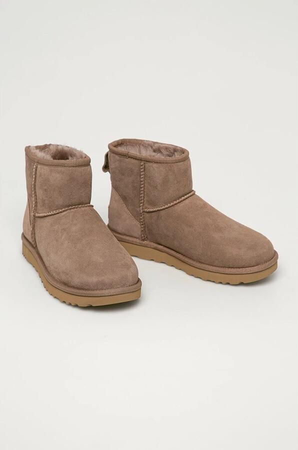 UGG Enkellaarsjes Laarzen Suède Classic Mini II Beige combi - Foto 2