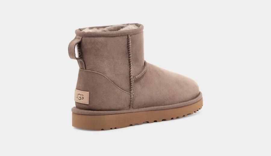 UGG Enkellaarsjes Laarzen Suède Classic Mini II Beige combi - Foto 9