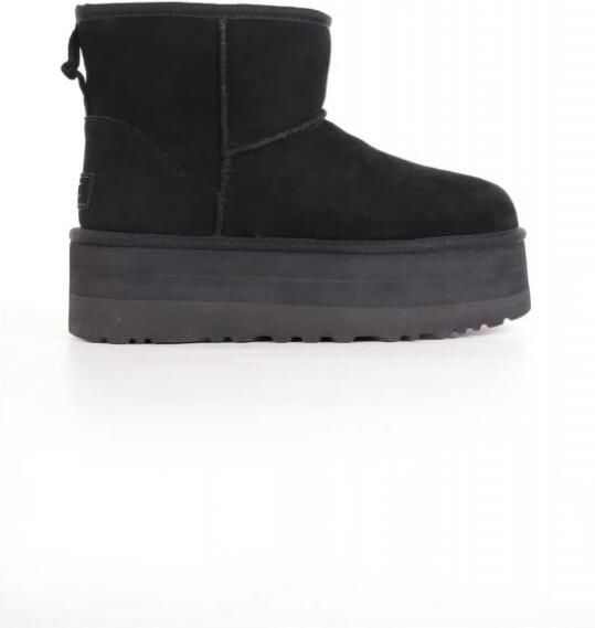 UGG Vachtlaarzen Dames W Classic Ultra Mini Platform Maat: 42 Materiaal: Suède Kleur: Zwart - Foto 5