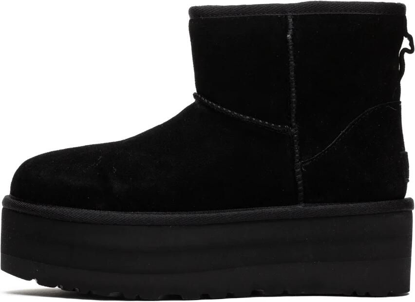 UGG Vachtlaarzen Dames W Classic Ultra Mini Platform Maat: 42 Materiaal: Suède Kleur: Zwart - Foto 10