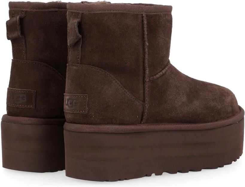 UGG Vachtlaarzen Dames W Classic Mini Platform Suède Bruin - Foto 3